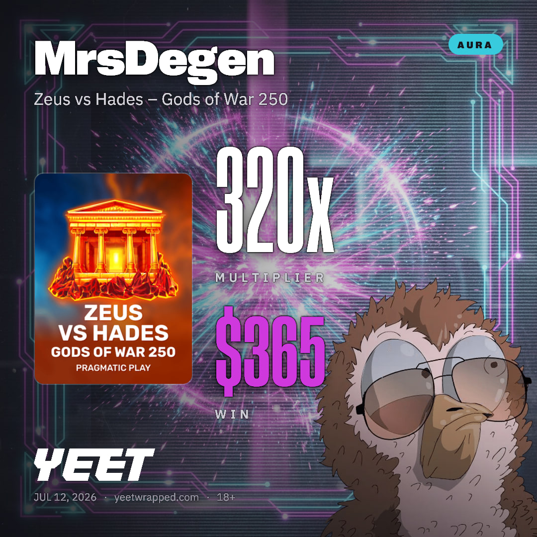 MrsDegen hit 320x on Zeus vs Hades – Gods of War 250