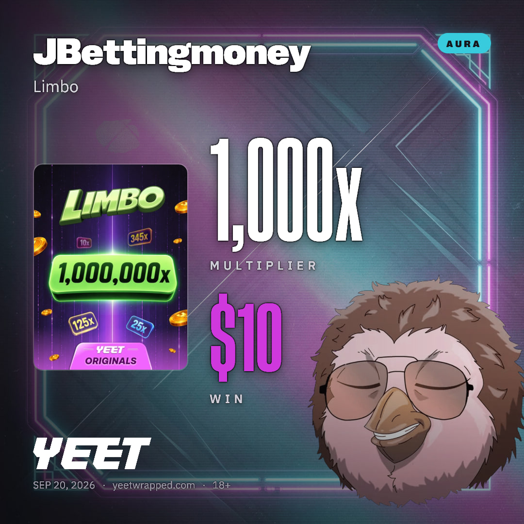 JBettingmoney hit 1,000x on Limbo