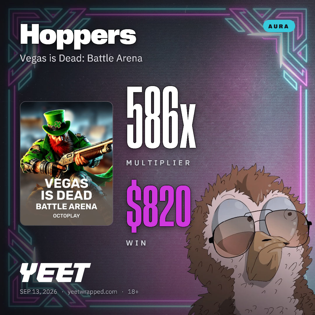 Hoppers hit 585.7x on Vegas is Dead: Battle Arena
