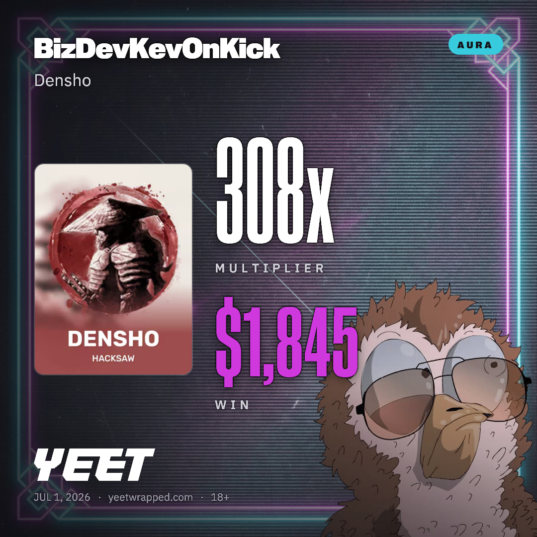 BizDevKevOnKick hit 307.6x on Densho