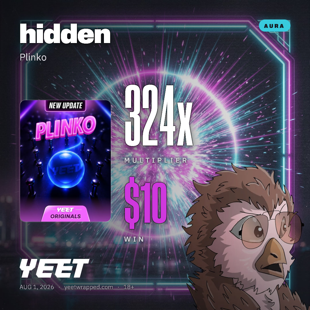 hidden hit 324x on Plinko