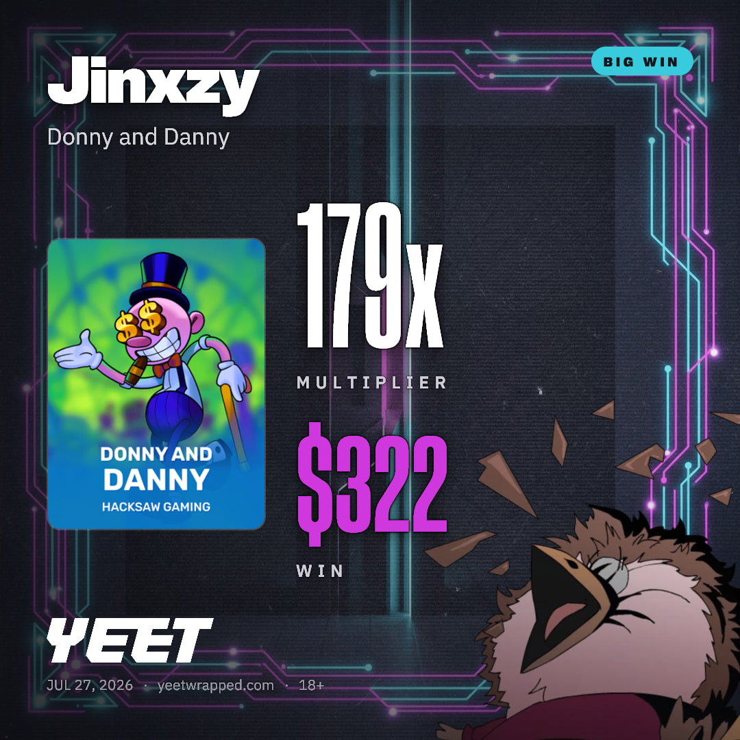 Jinxzy hit 179.1x on Donny and Danny
