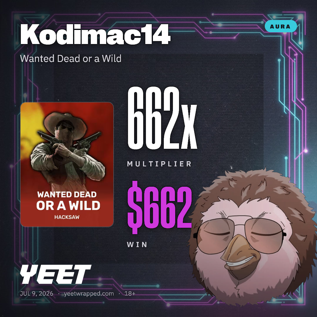 Kodimac14 hit 662.4x on Wanted Dead or a Wild