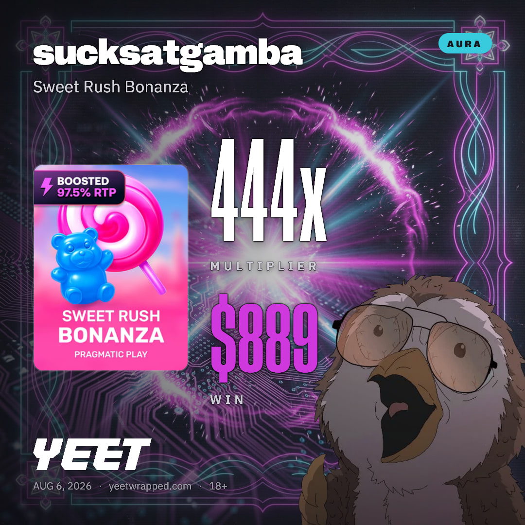 sucksatgamba hit 444.3x on Sweet Rush Bonanza
