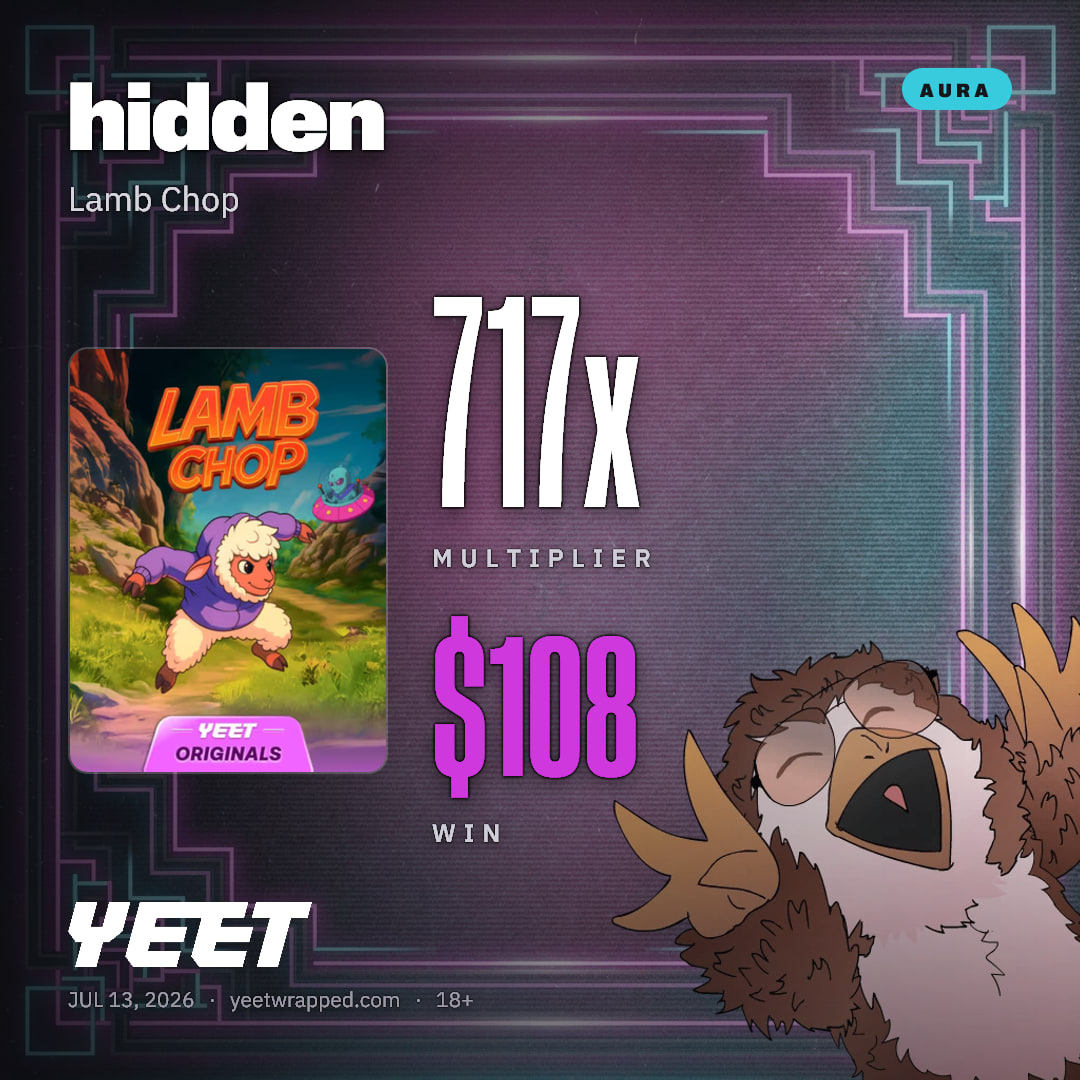 hidden hit 717.1x on Lamb Chop