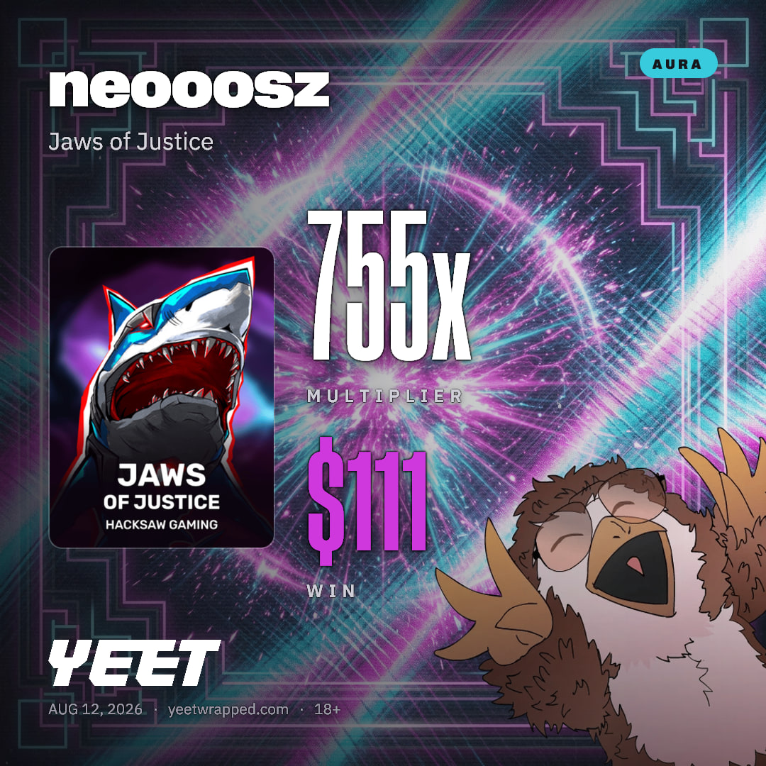 neooosz hit 754.6x on Jaws of Justice