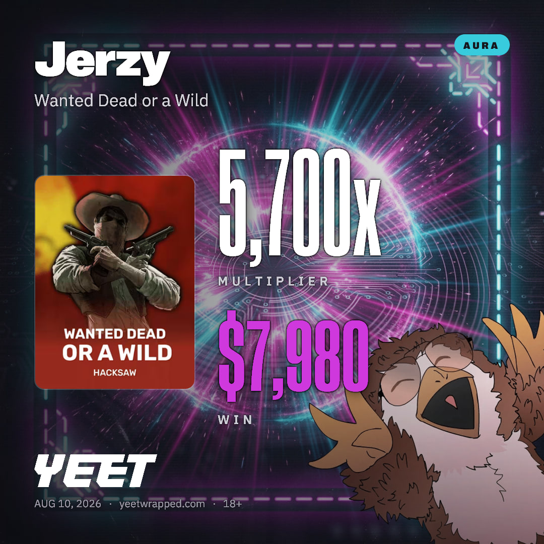 Jerzy hit 5,700x on Wanted Dead or a Wild
