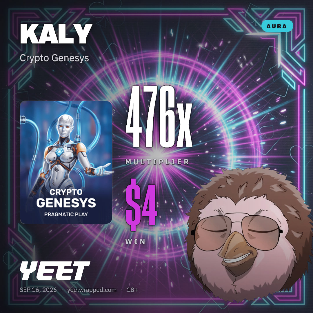 KALY hit 476.3x on Crypto Genesys