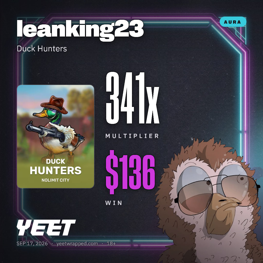 leanking23 hit 340.8x on Duck Hunters