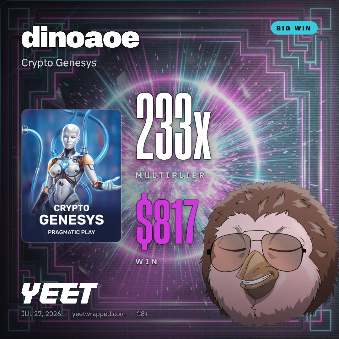 dinoaoe hit 233.3x on Crypto Genesys