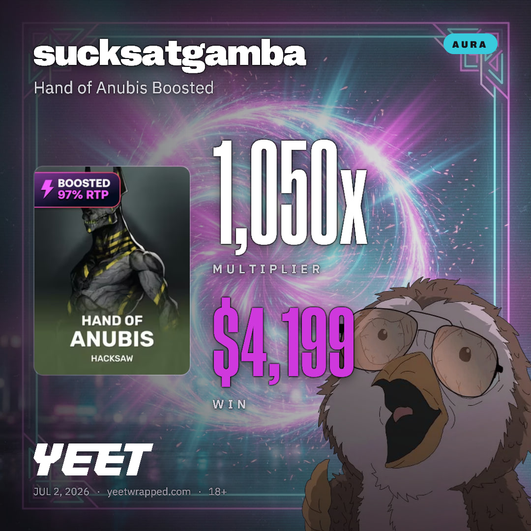 sucksatgamba hit 1,050x on Hand of Anubis Boosted