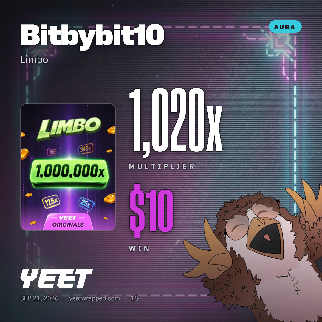 Bitbybit10 hit 1,020x on Limbo