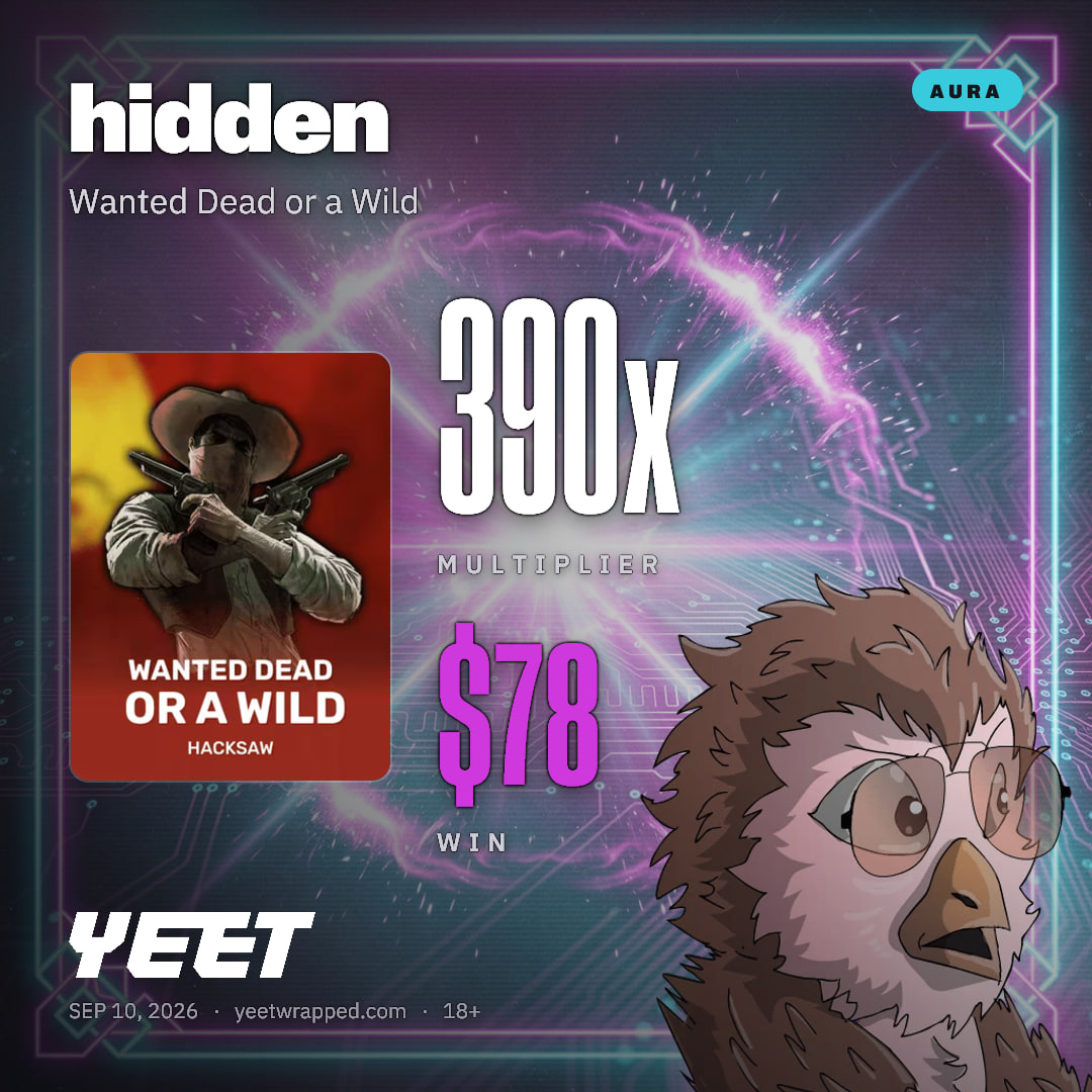 hidden hit 389.7x on Wanted Dead or a Wild