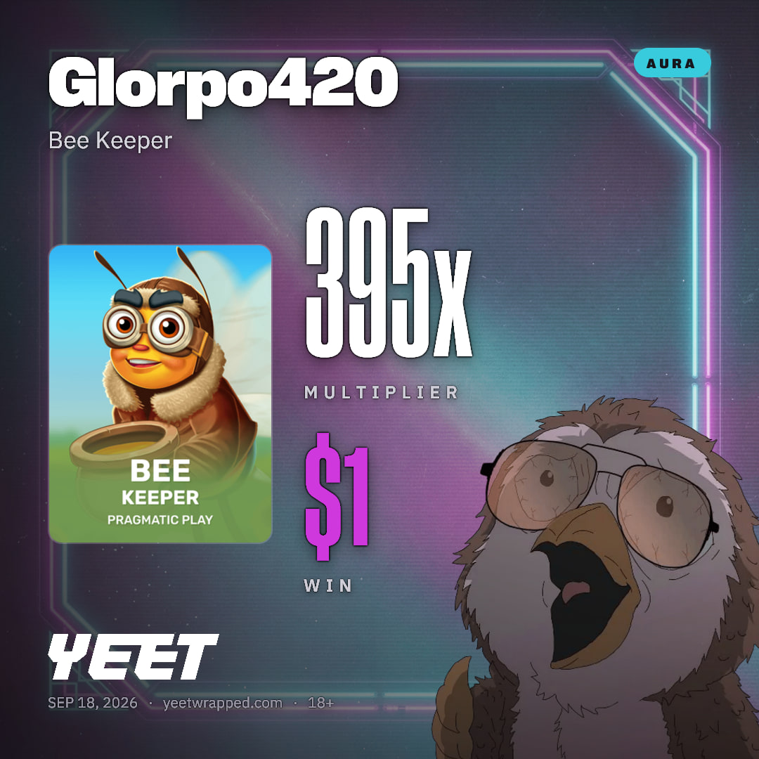 Glorpo420 hit 394.5x on Bee Keeper