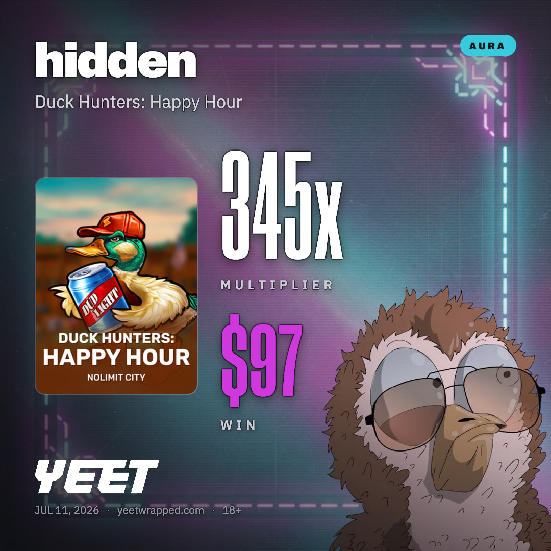 hidden hit 344.8x on Duck Hunters: Happy Hour