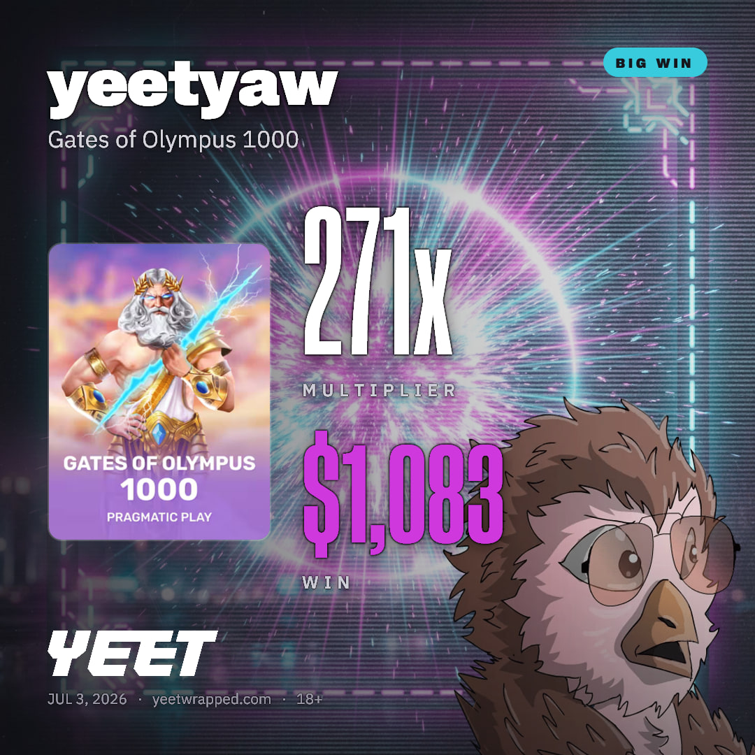 yeetyaw hit 270.8x on Gates of Olympus 1000