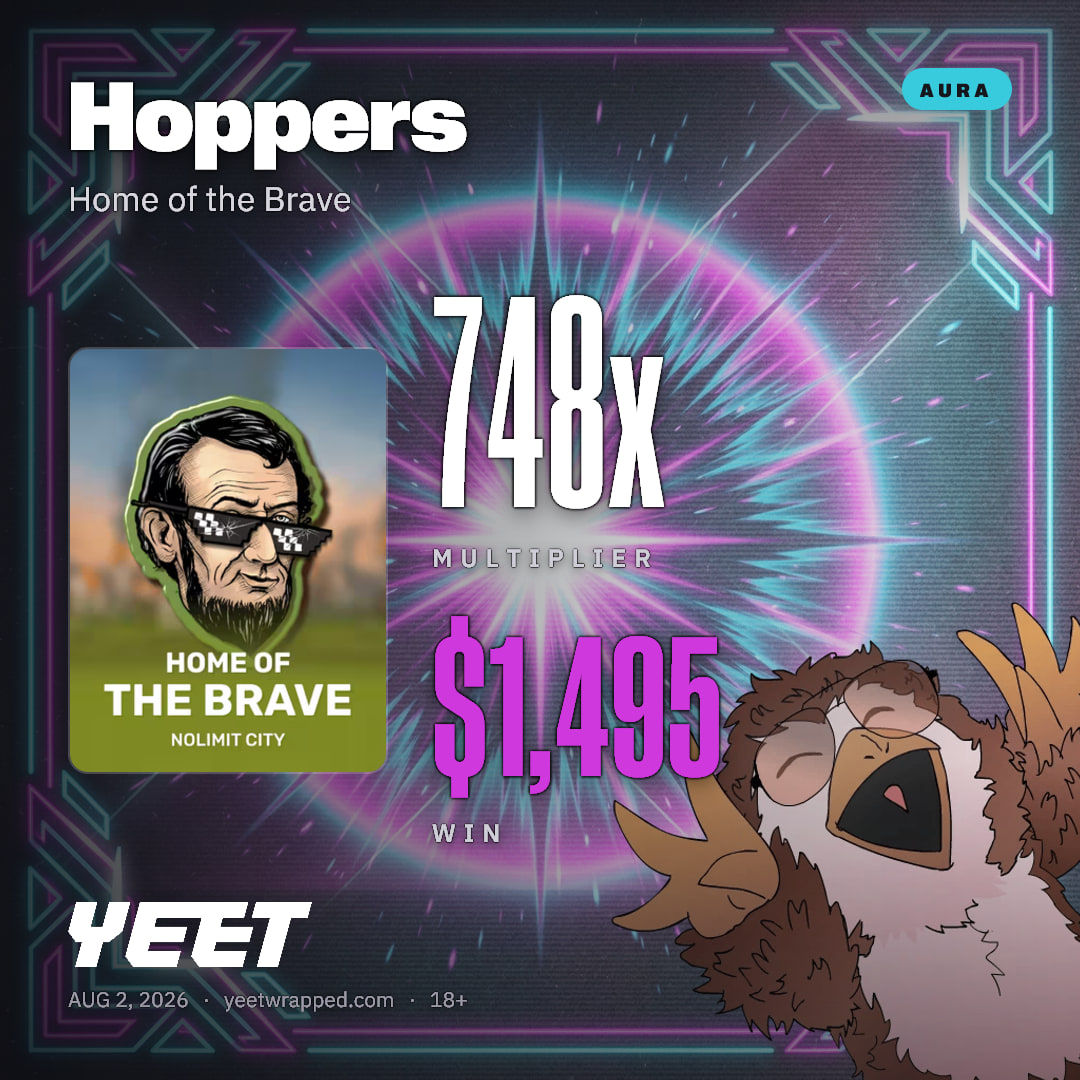 Hoppers hit 747.6x on Home of the Brave