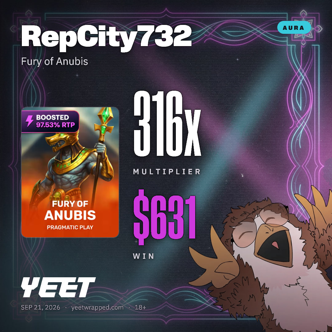 RepCity732 hit 315.7x on Fury of Anubis