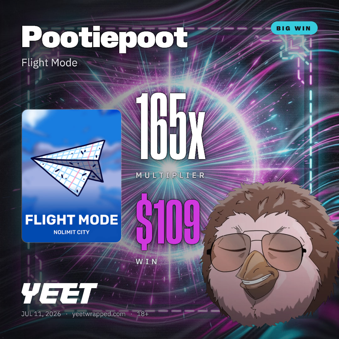 Pootiepoot hit 165.5x on Flight Mode