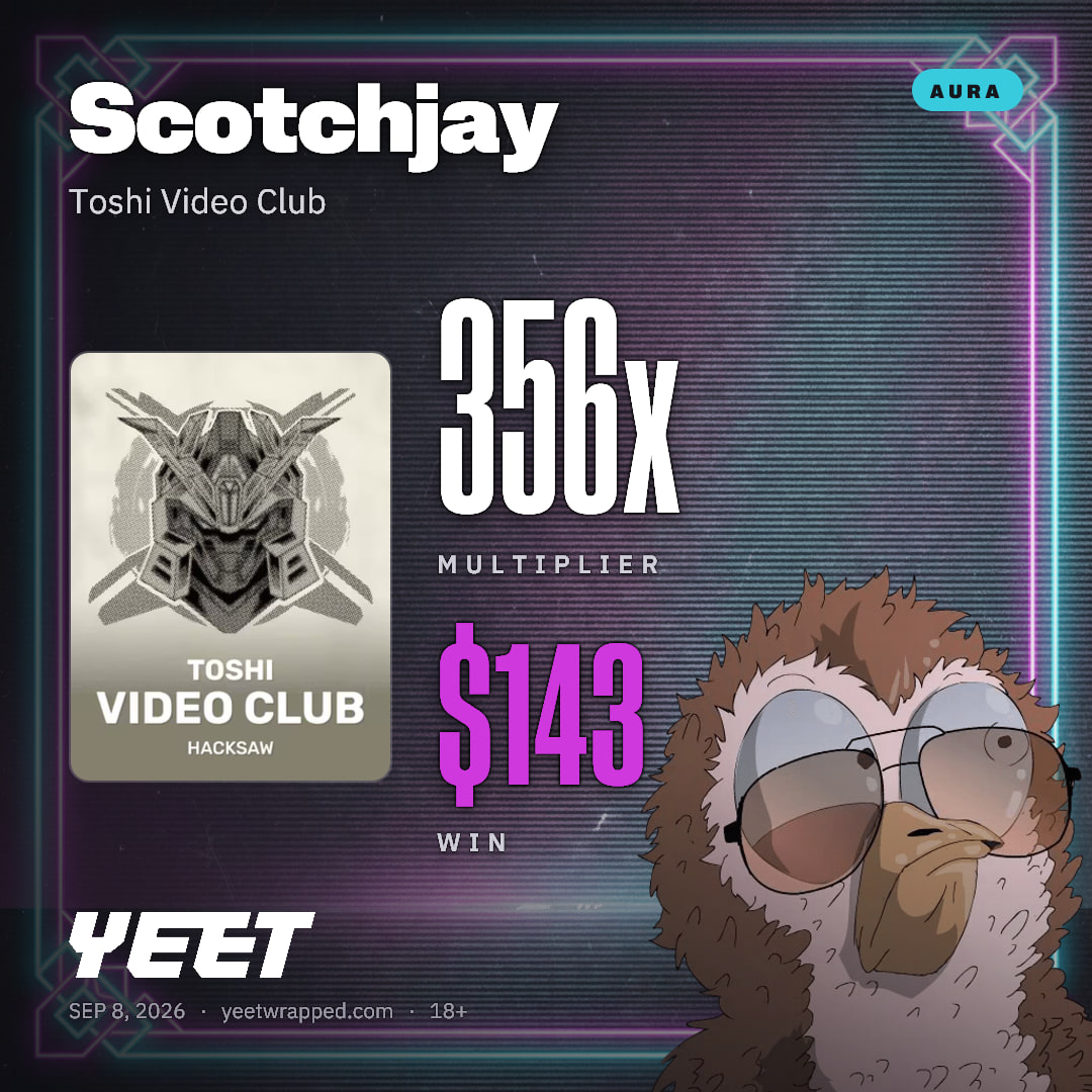 Scotchjay hit 356.3x on Toshi Video Club
