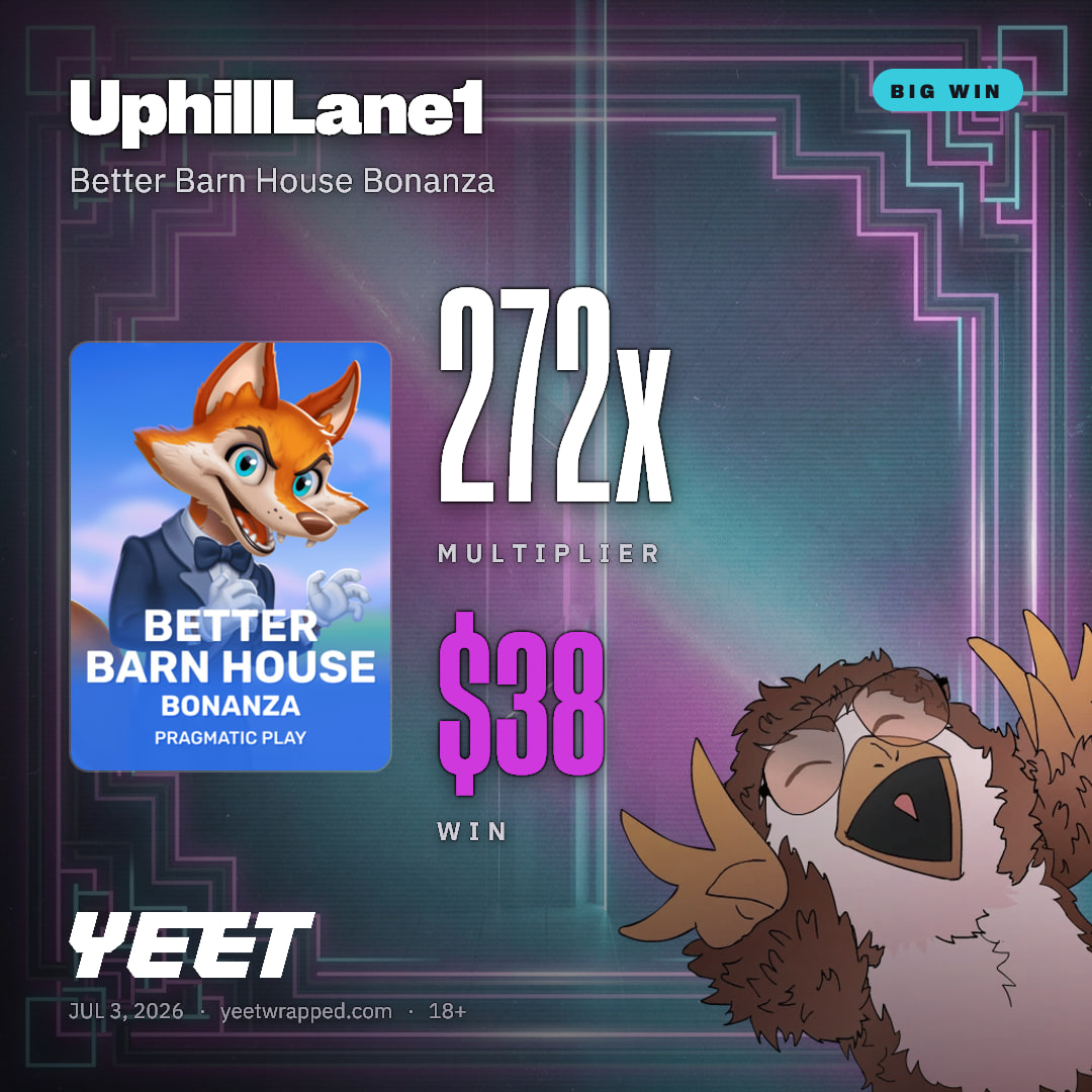 UphillLane1 hit 271.6x on Better Barn House Bonanza