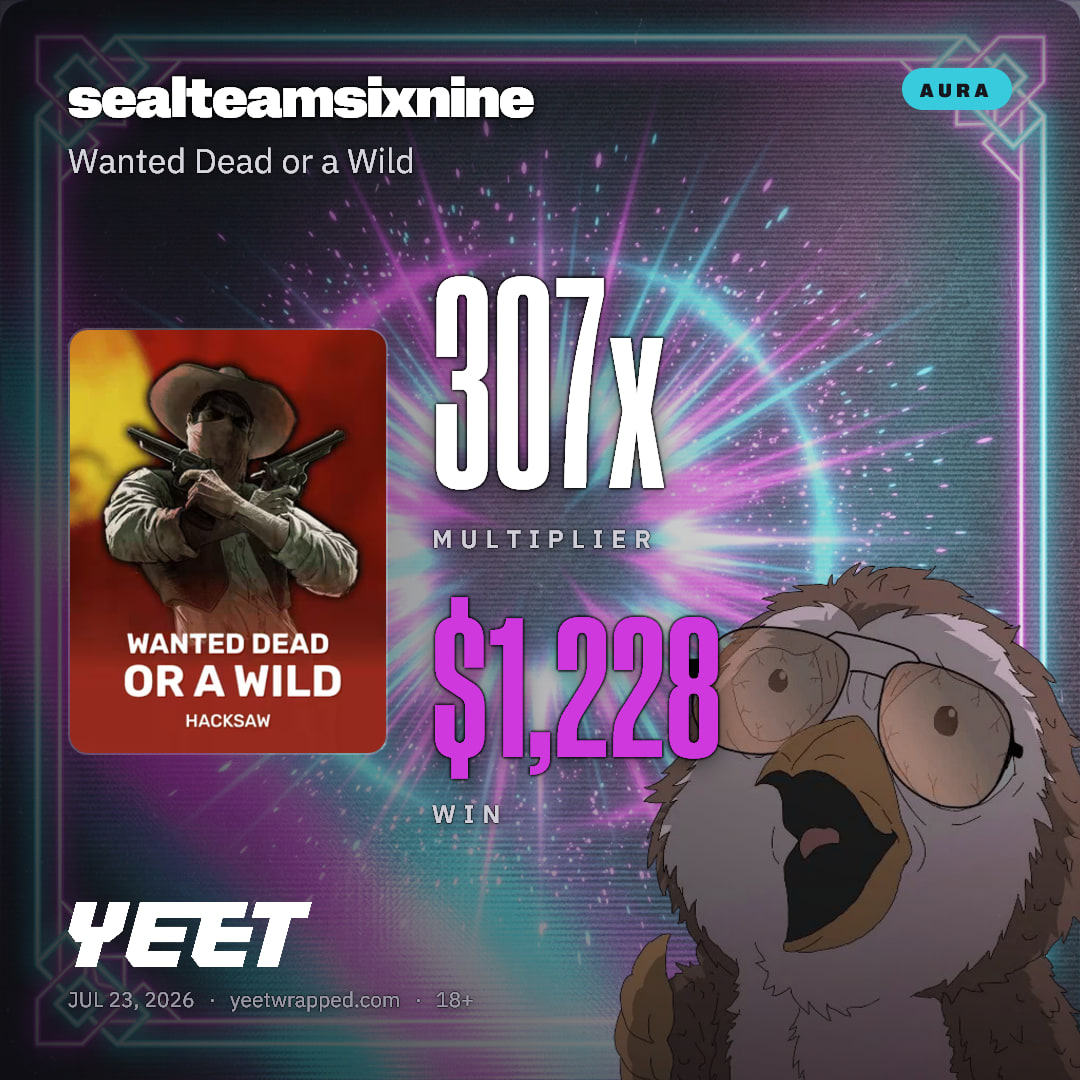 sealteamsixnine hit 307.1x on Wanted Dead or a Wild