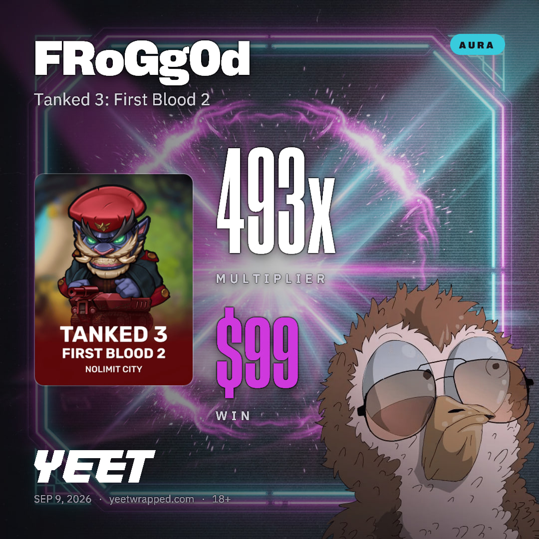 FRoGg0d hit 493.4x on Tanked 3: First Blood 2