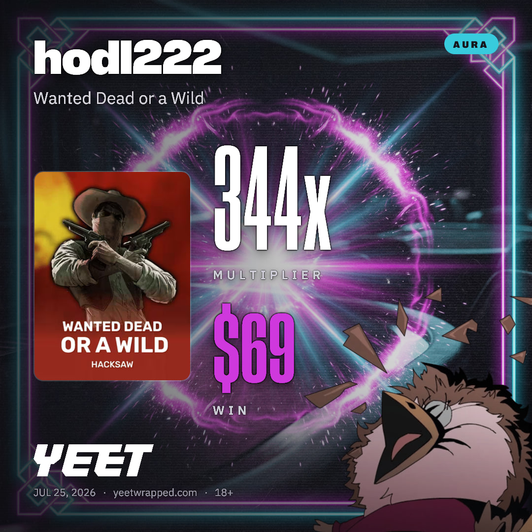 hodl222 hit 343.6x on Wanted Dead or a Wild