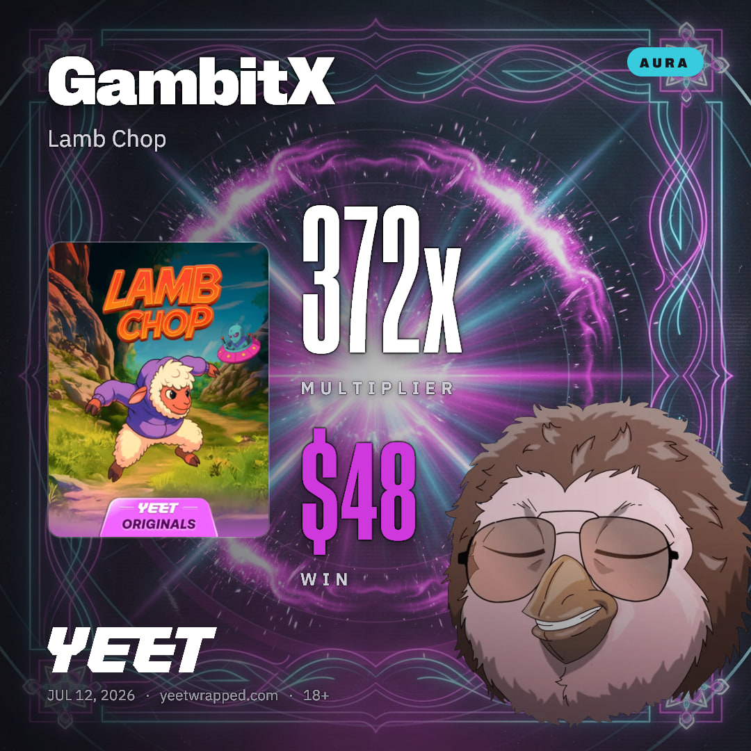 GambitX hit 371.8x on Lamb Chop