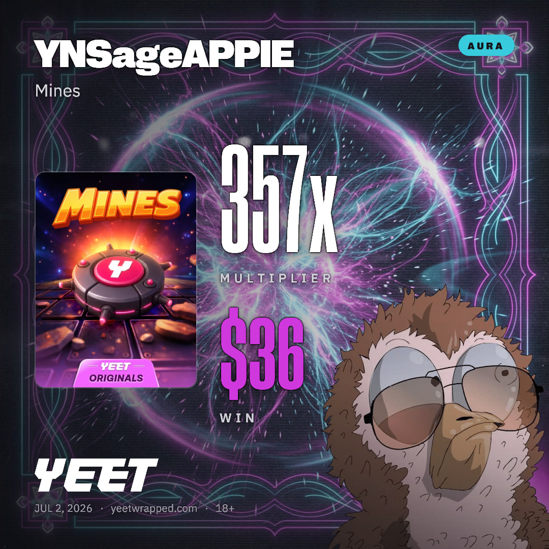 YNSageAPPIE hit 356.6x on Mines