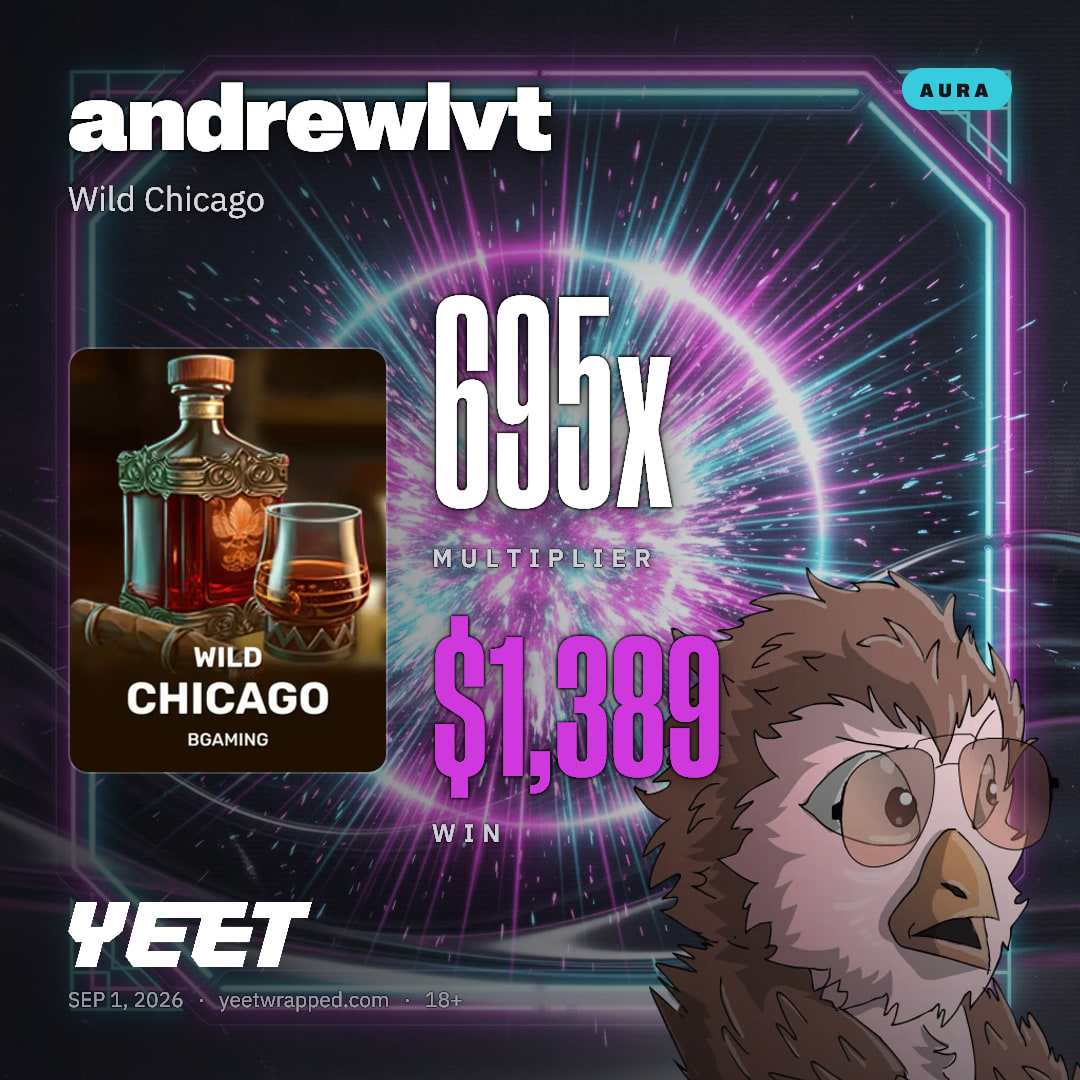 andrewlvt hit 694.7x on Wild Chicago