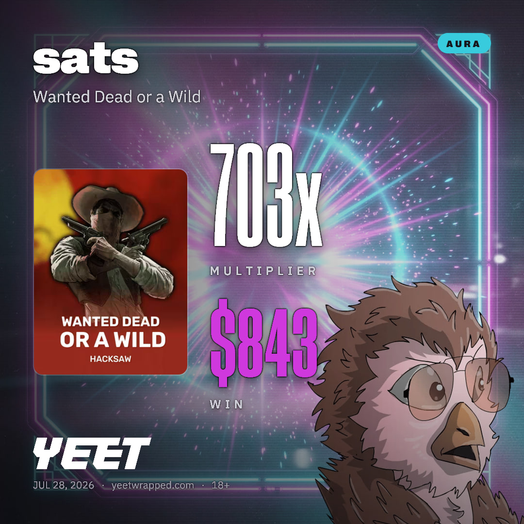 sats hit 702.5x on Wanted Dead or a Wild