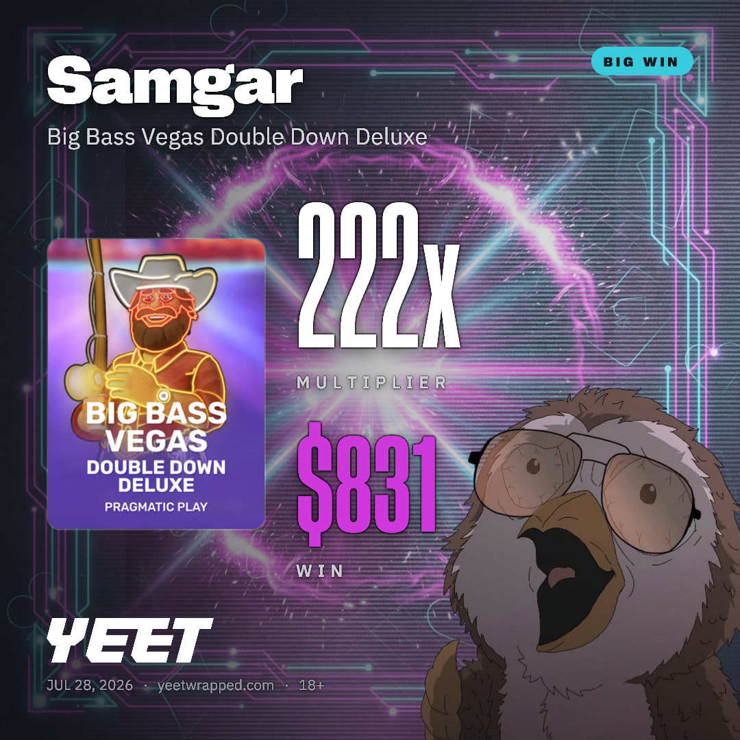 Samgar hit 221.5x on Big Bass Vegas Double Down Deluxe
