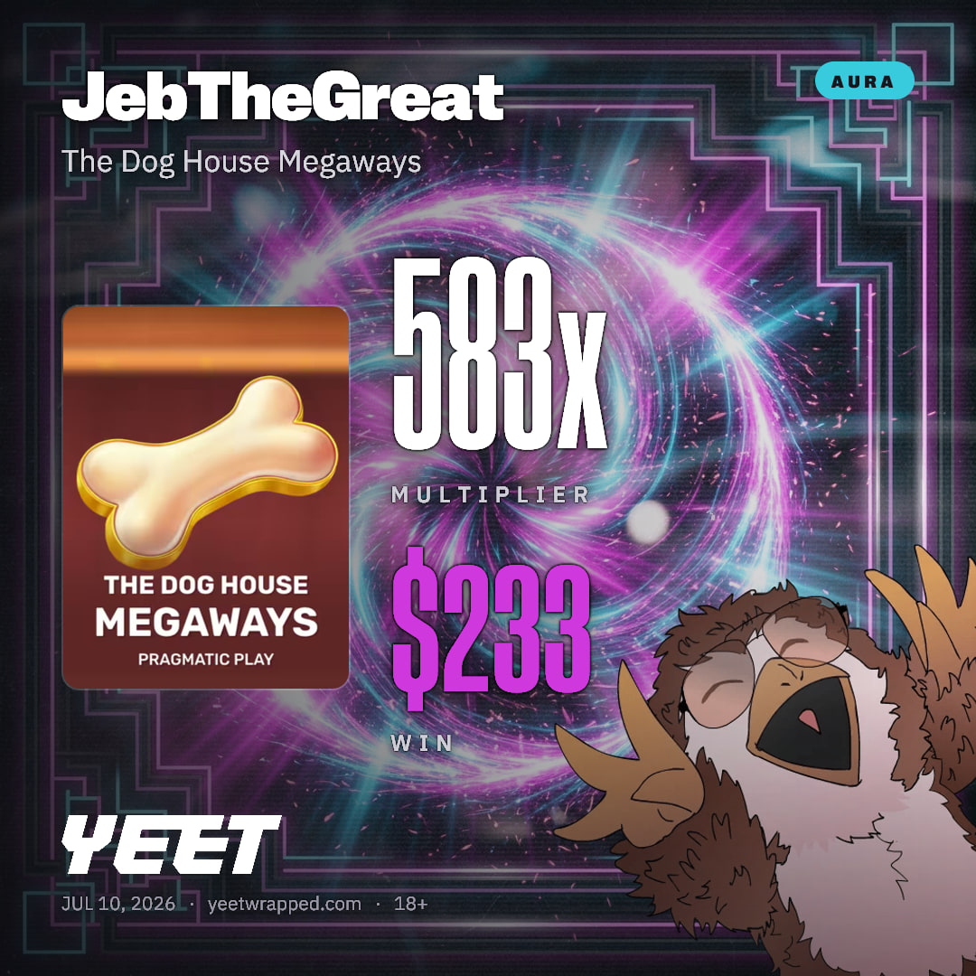 JebTheGreat hit 582.8x on The Dog House Megaways