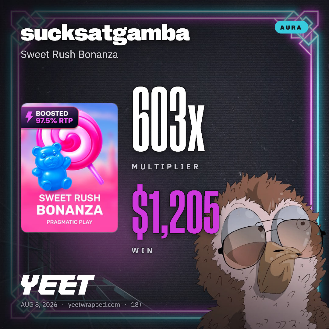 sucksatgamba hit 602.6x on Sweet Rush Bonanza
