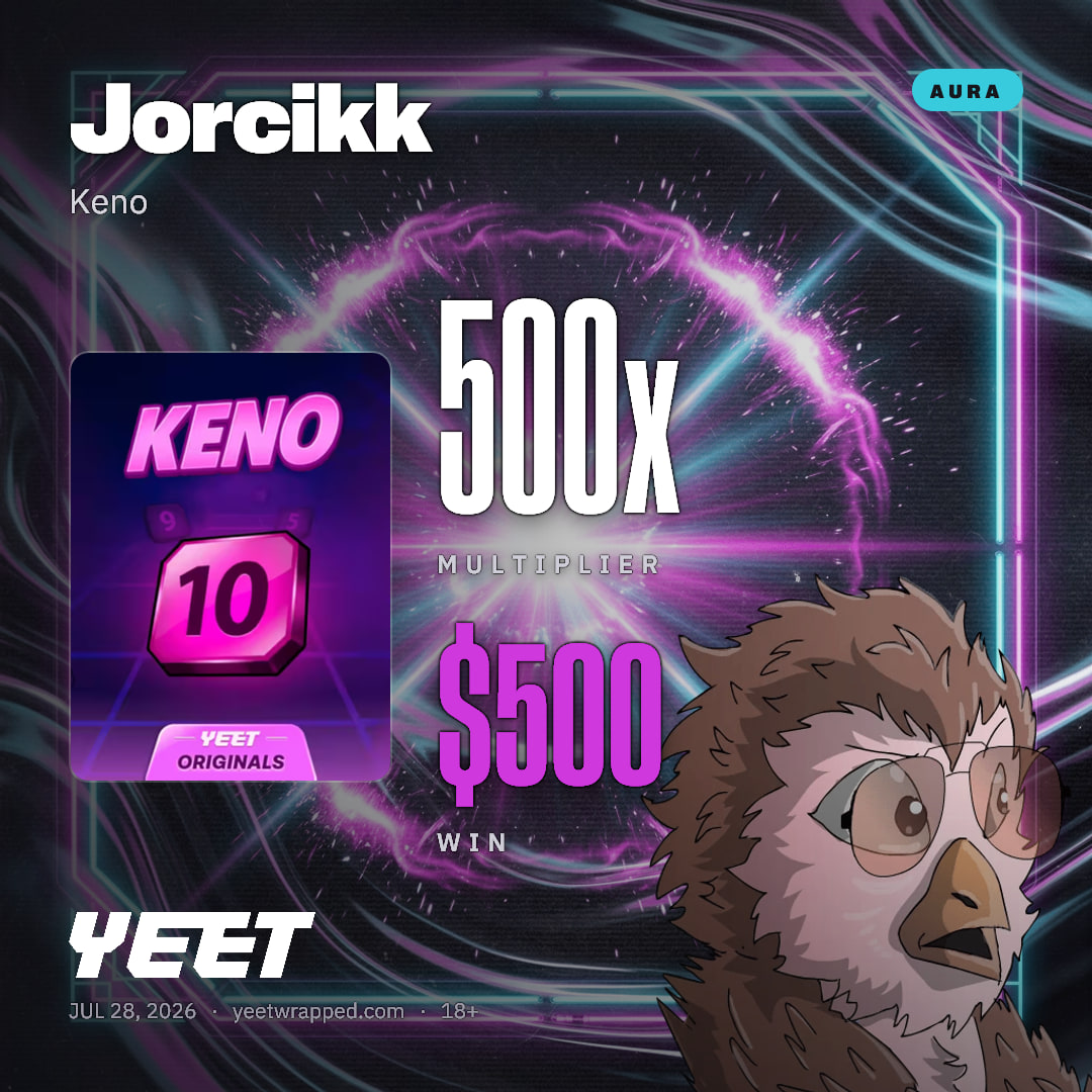 Jorcikk hit 500x on Keno
