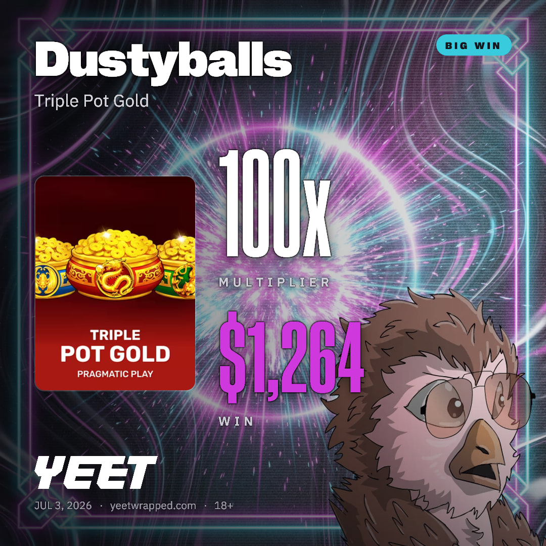 Dustyballs hit 100.4x on Triple Pot Gold