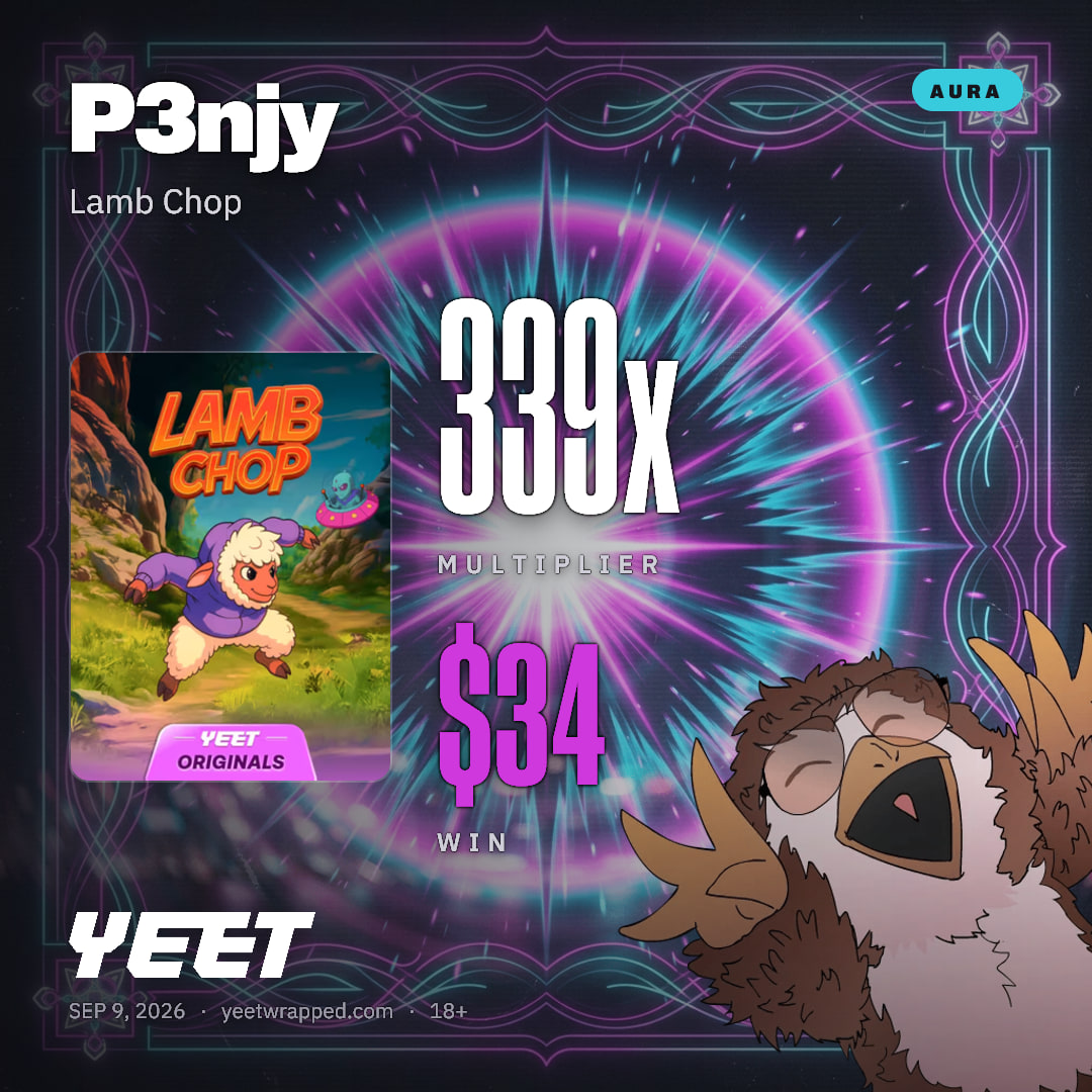 P3njy hit 338.7x on Lamb Chop