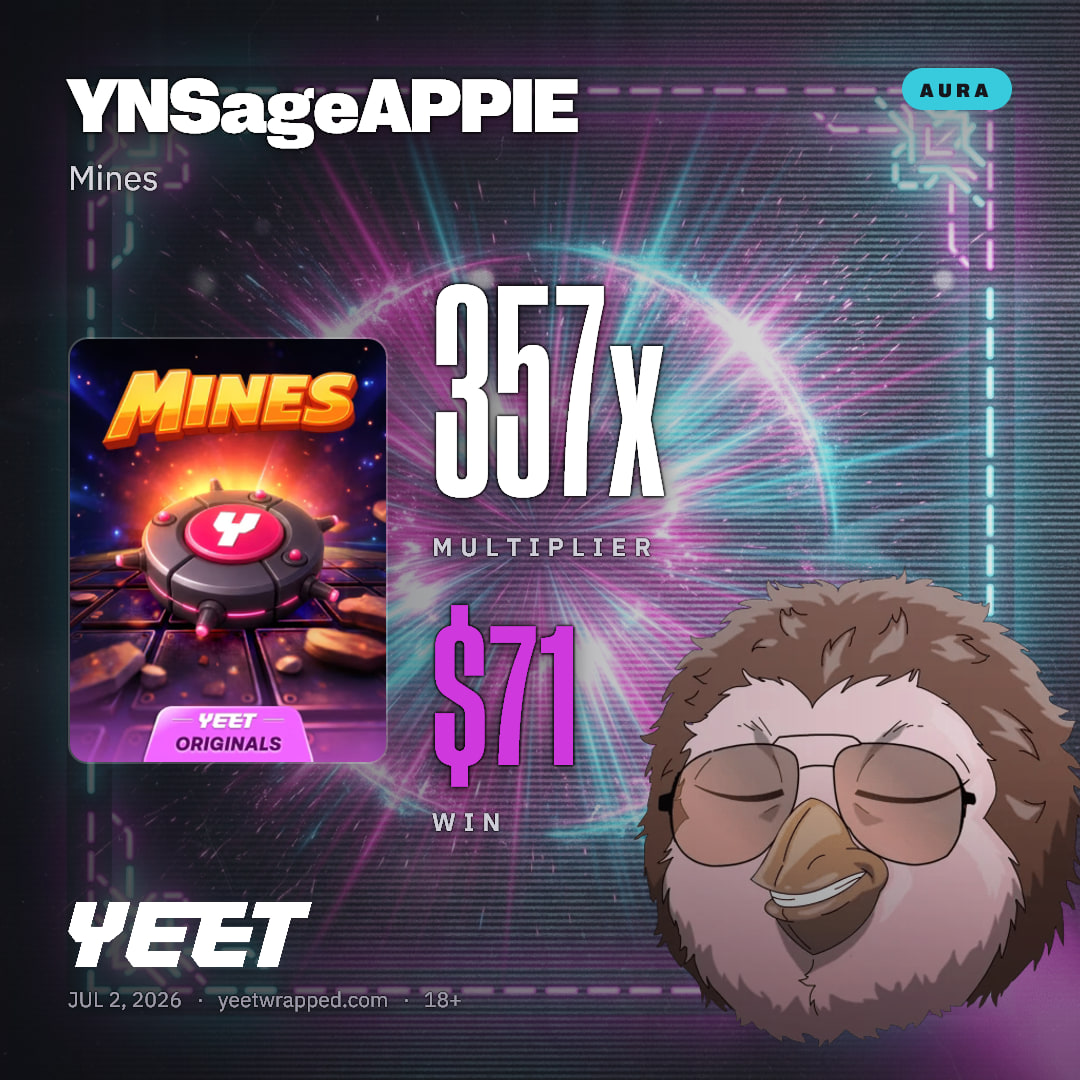 YNSageAPPIE hit 356.6x on Mines