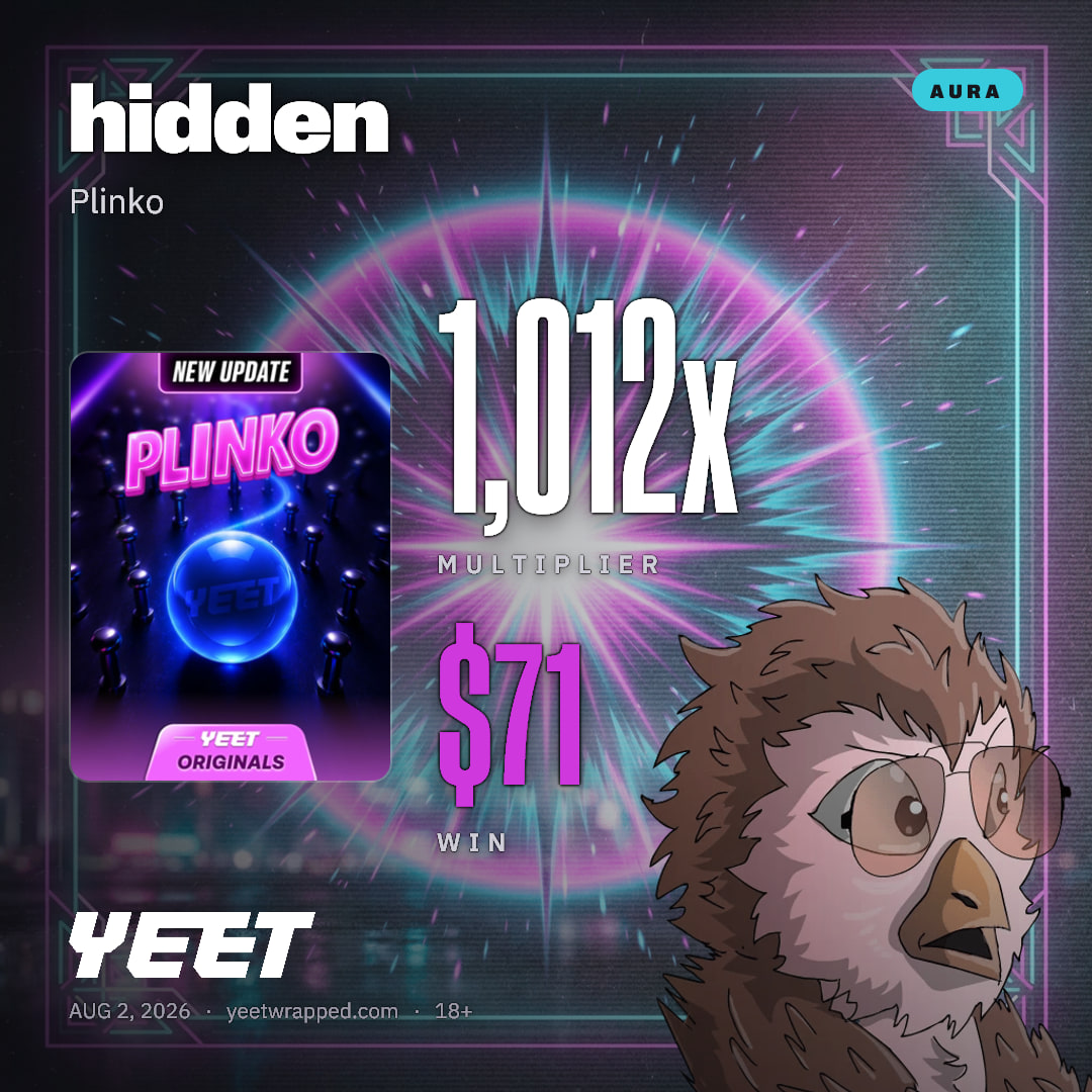 hidden hit 1,012x on Plinko