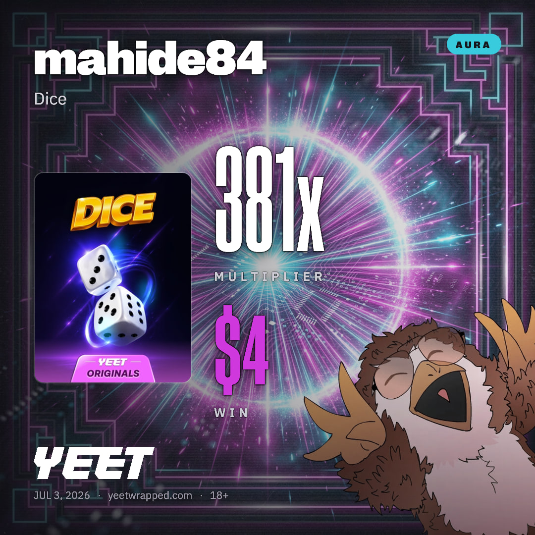 mahide84 hit 380.8x on Dice