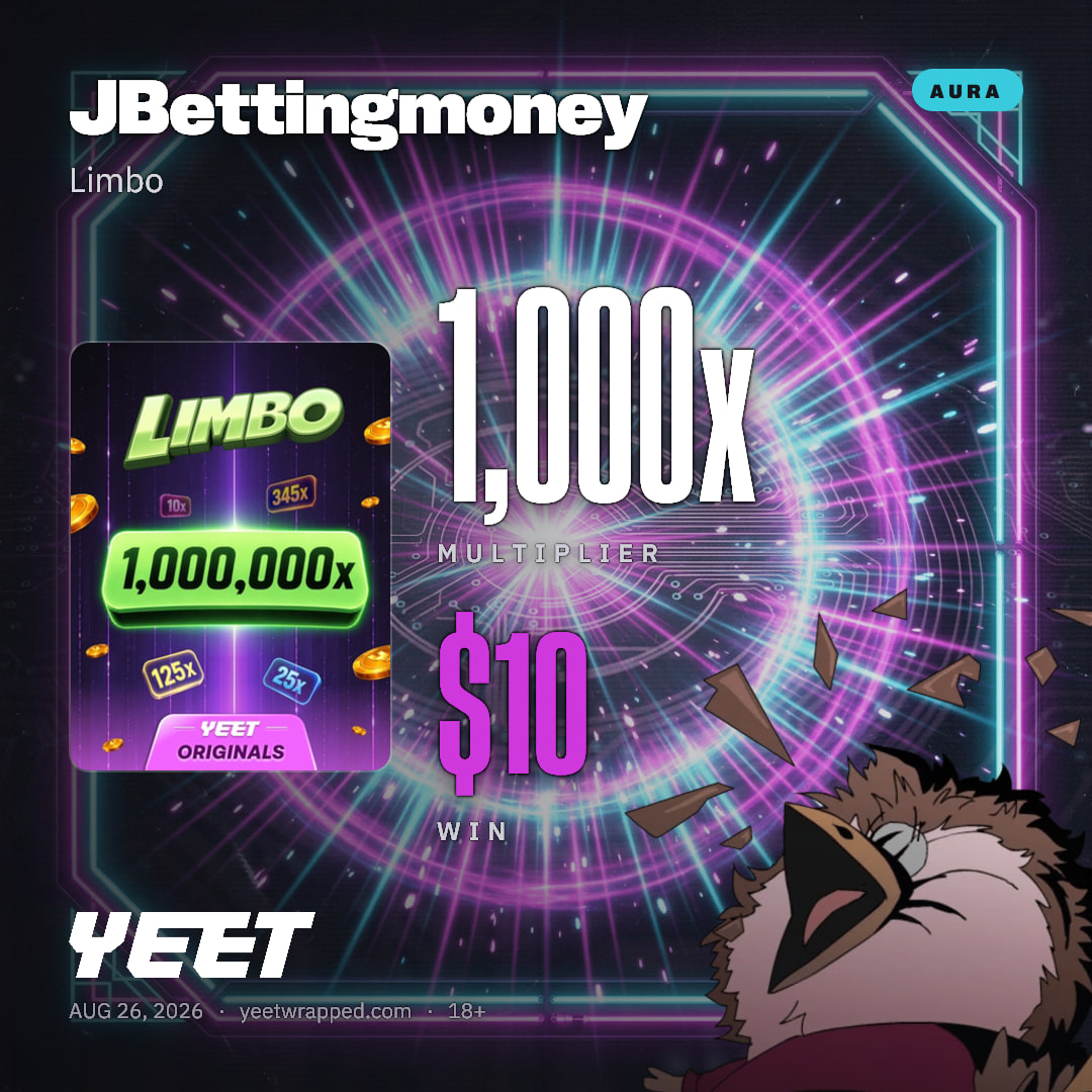 JBettingmoney hit 1,000x on Limbo