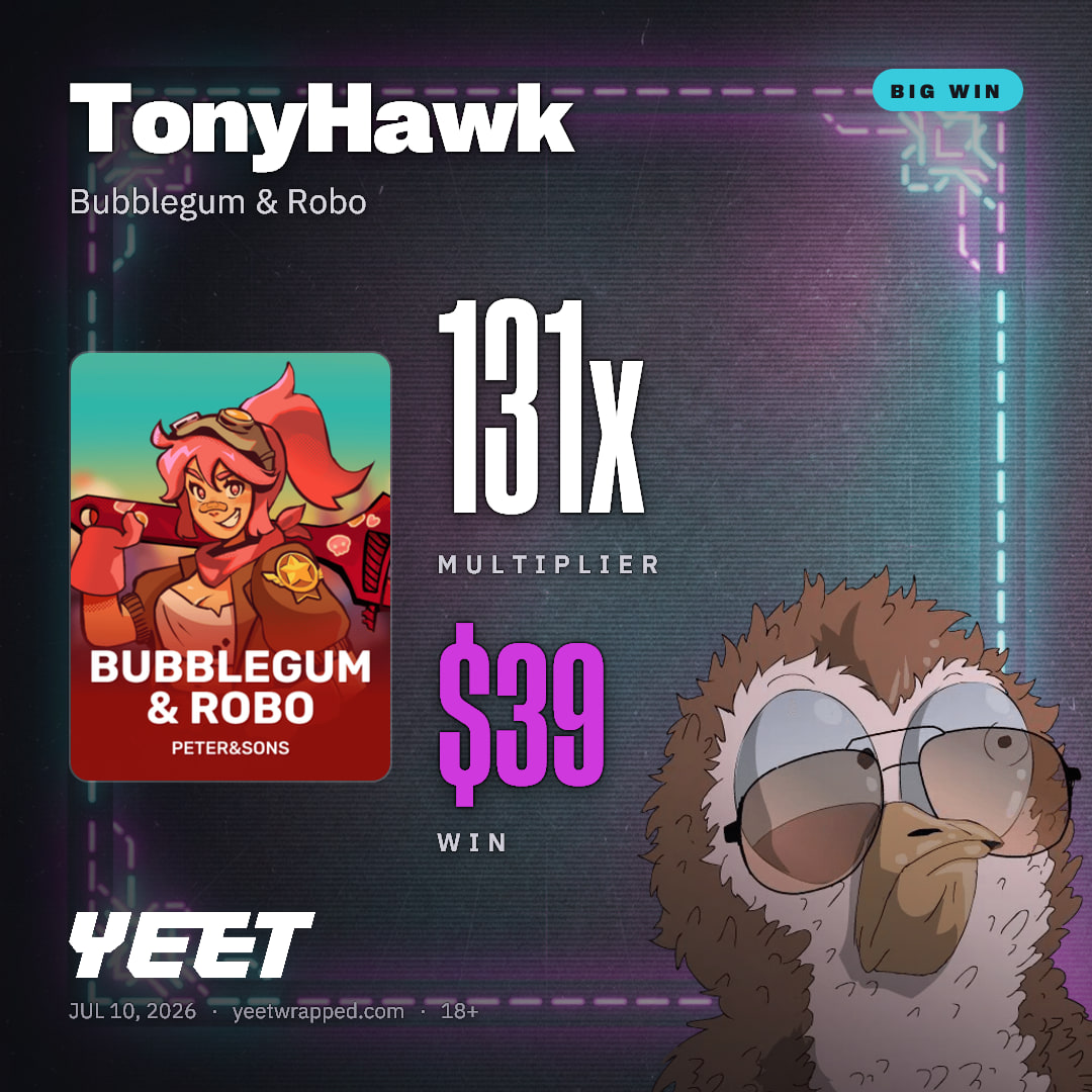 TonyHawk hit 131.4x on Bubblegum & Robo