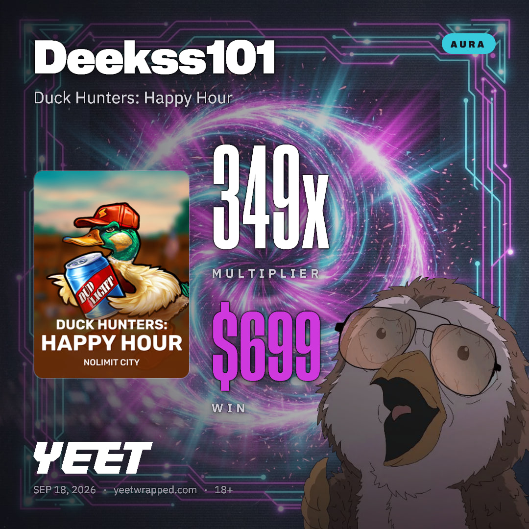Deekss101 hit 349.4x on Duck Hunters: Happy Hour
