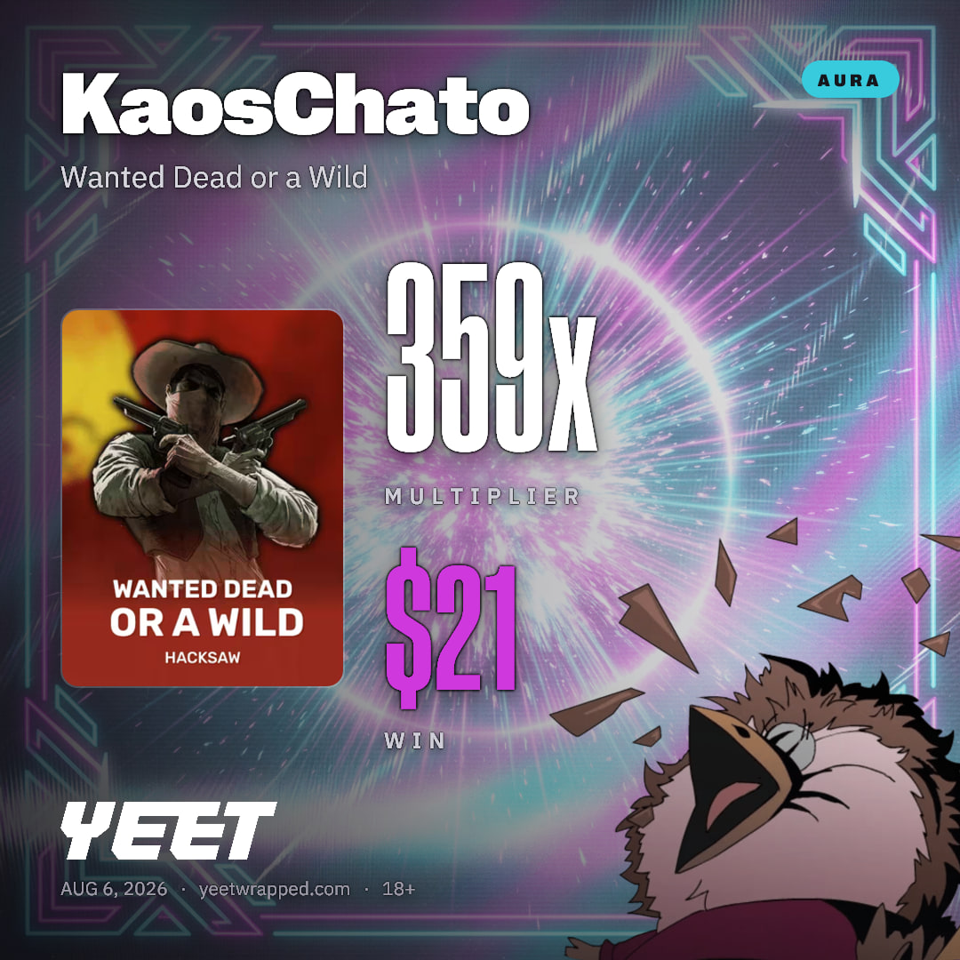 KaosChato hit 359.2x on Wanted Dead or a Wild