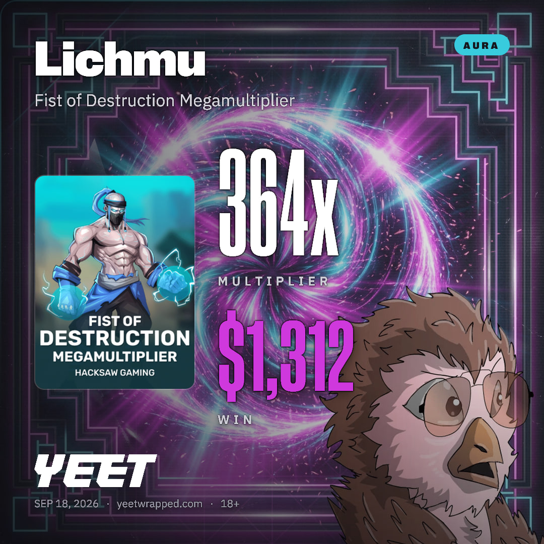Lichmu hit 364.5x on Fist of Destruction Megamultiplier