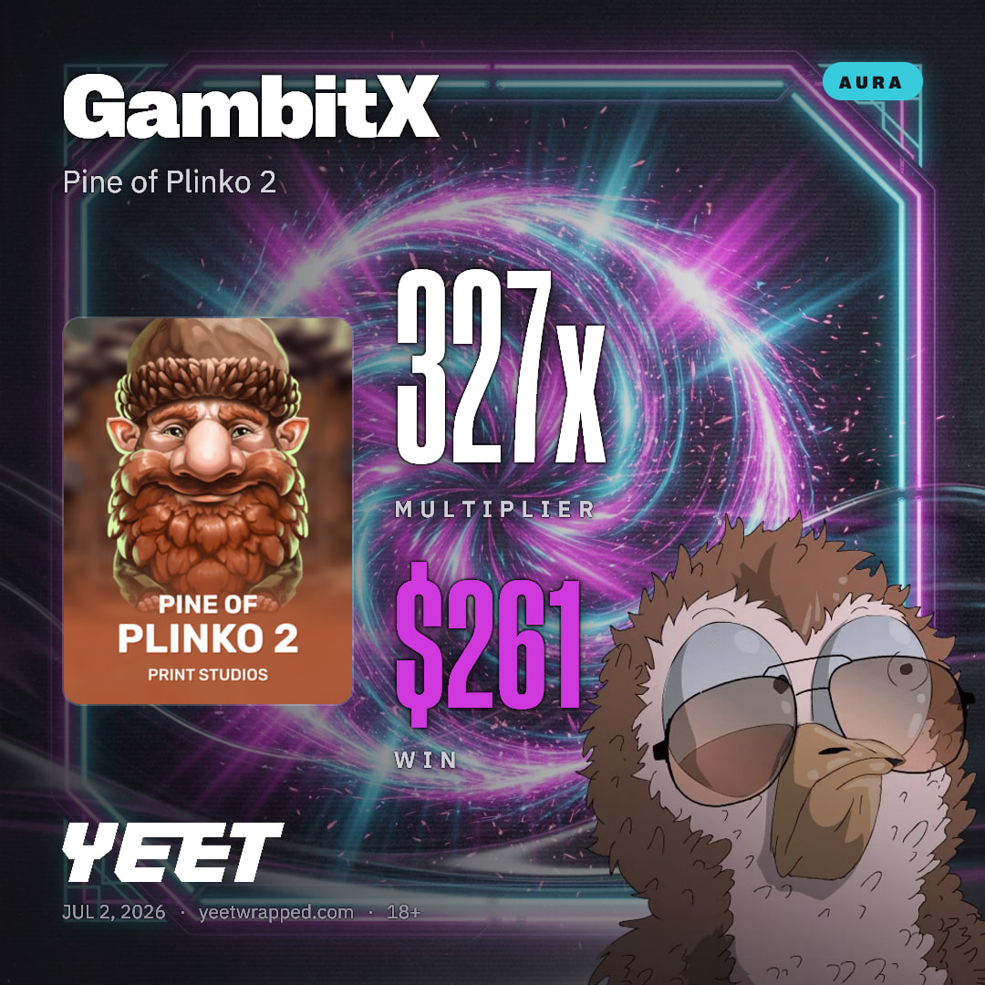 GambitX hit 326.6x on Pine of Plinko 2
