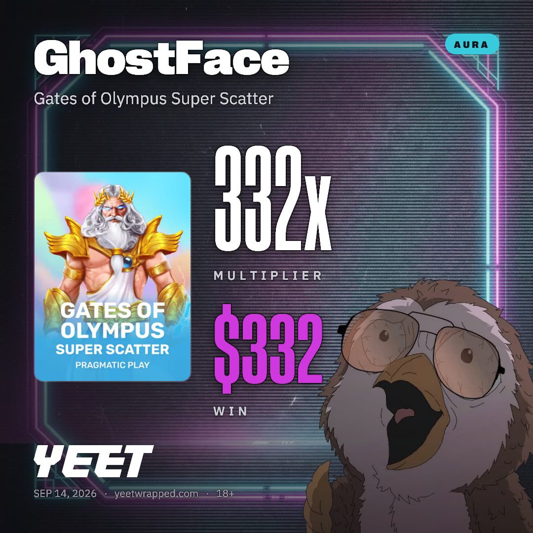 GhostFace hit 332.3x on Gates of Olympus Super Scatter