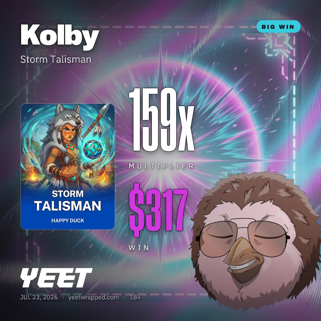 Kolby hit 158.6x on Storm Talisman
