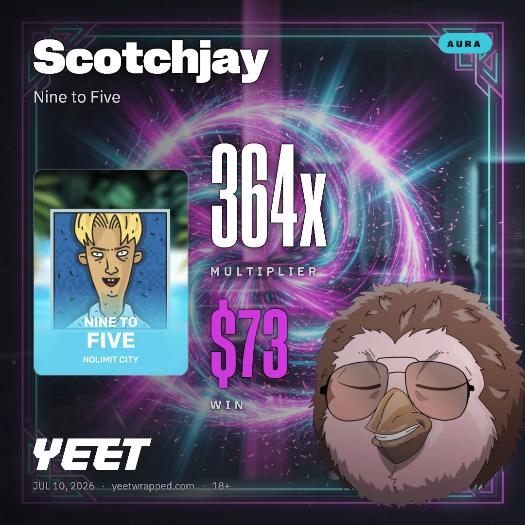 Scotchjay hit 364.3x on Nine to Five